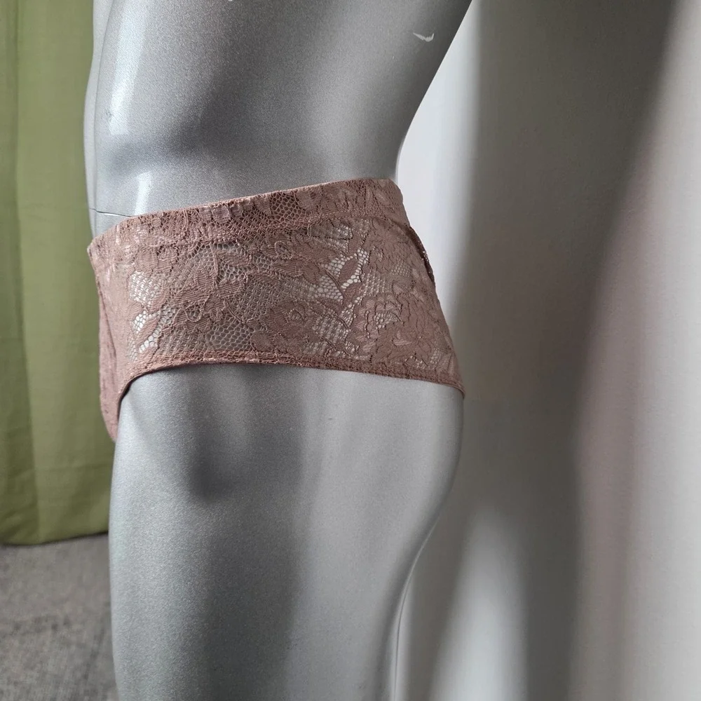 Cosabella‎ Never Say Never Mens Lace Briefs Taupe Floral Low Rise Underwear NEW